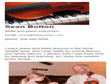 Tablet Screenshot of fiddlesean.com